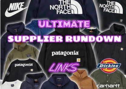 Ultimate Supplier Rundown and Links