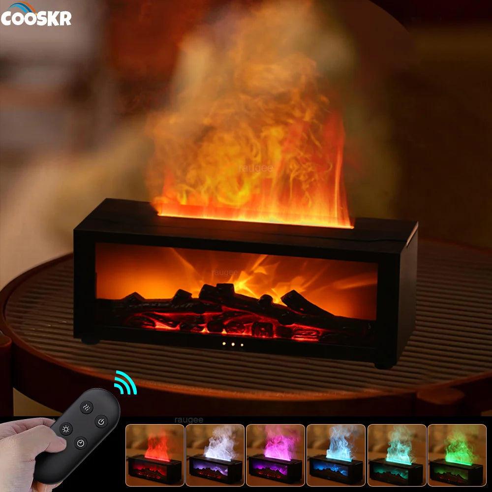 Transform Your Space with the LED Flame Aroma Humidifier – Ultimate Relaxation & Fragrance Diffuser
