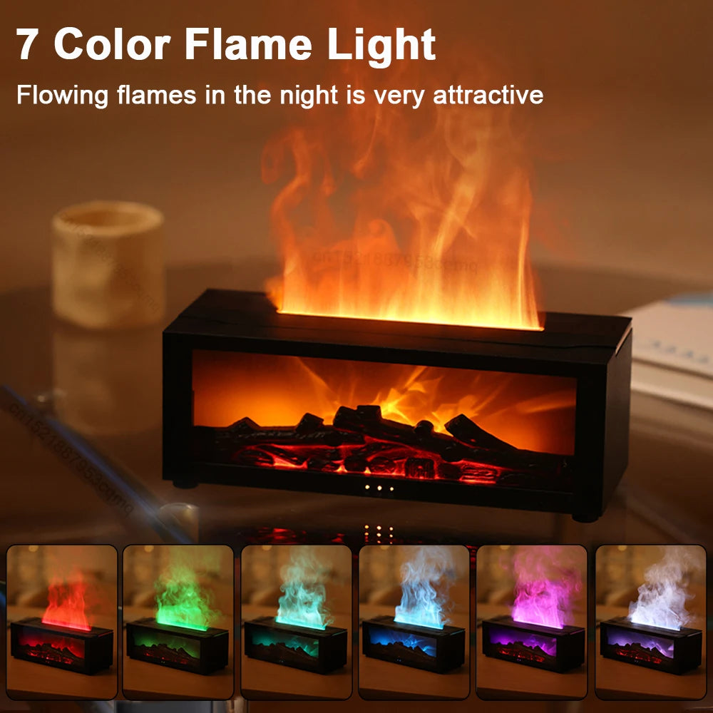 Transform Your Space with the LED Flame Aroma Humidifier – Ultimate Relaxation & Fragrance Diffuser